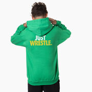 Wrestling Hooded Sweatshirt - Just Wrestle (Back Design)