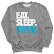 Swimming Crewneck Sweatshirt - Eat Sleep Swim