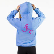 Field Hockey Hooded Sweatshirt - Neon Field Hockey Girl (Back Design)