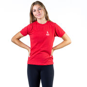 Softball Short Sleeve T-Shirt - Reindeer (Back Design)