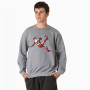Soccer Crewneck Sweatshirt - Soccer Santa