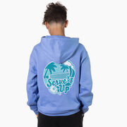 Pickleball Hooded Sweatshirt - Serve's Up (Back Design)
