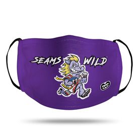 Seams Wild Football Face Mask - Dusty