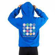 Soccer Hooded Sweatshirt - Soccer Makes Me Happy (Back Design)