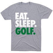 Golf T-Shirt Short Sleeve Eat. Sleep. Golf.