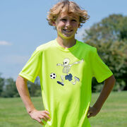 Soccer Short Sleeve Performance Tee - Skeleton Striker
