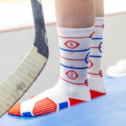 Hockey Woven Mid-Calf Socks - Rink