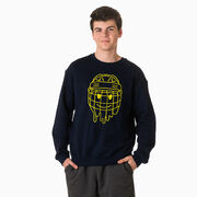 Hockey Crewneck Sweatshirt - Have An Ice Day Smiley Face