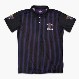 Custom Team Short Sleeve Polo Shirt - Baseball Pinstripes