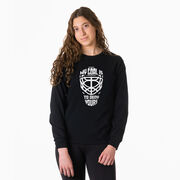 Hockey Tshirt Long Sleeve - My Goal Is To Deny Yours Goalie Mask