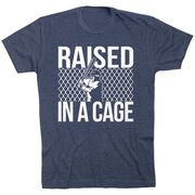 Baseball Tshirt Short Sleeve Raised in a Cage Baseball