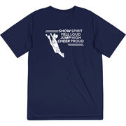 Cheerleading Short Sleeve Performance Tee - Cheer Proud