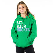 Hockey Hooded Sweatshirt - Eat. Sleep. Hockey.