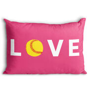 Softball Pillowcase - Love