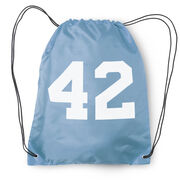 Personalized Drawstring Backpack - Team Number