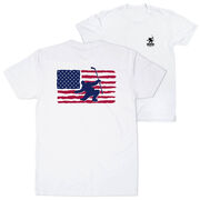 Hockey Short Sleeve T-Shirt - Hockey Land That We Love (Back Design)