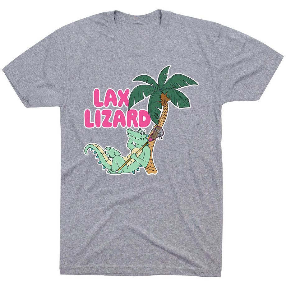 Guys Lacrosse Short Sleeve T-Shirt - Lax Lizard