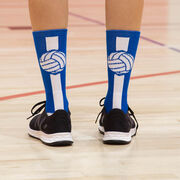 Volleyball Woven Mid-Calf Socks - Superelite (Royal Blue/White)