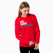 Volleyball Long Sleeve Performance Tee - Eat. Sleep. Volleyball.