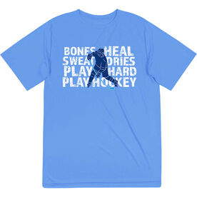 Hockey Short Sleeve Performance Tee - Bones Heal Hockey