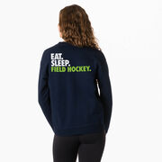 Field Hockey Crewneck Sweatshirt - Eat Sleep Field Hockey (Back Design)