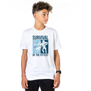 Guys Lacrosse Short Sleeve T-Shirt - Survival of the Fittest