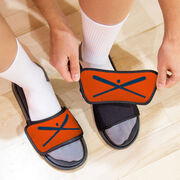 Baseball Repwell&reg; Slide Sandals - Crossed Bats with Ball