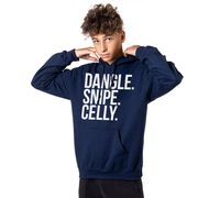 Hockey Hooded Sweatshirt - Dangle Snipe Celly Words