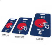 Football Bag/Luggage Tag - Personalized Team Helmet