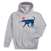 Hockey Hooded Sweatshirt - Christmas Dog