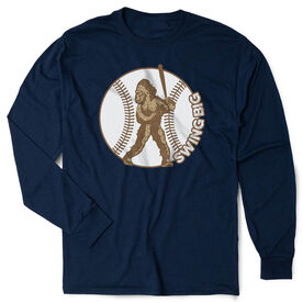 Baseball Tshirt Long Sleeve - Baseball Bigfoot