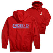 Soccer Hooded Sweatshirt - 100% Of The Shots (Back Design)