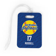 Custom Team Bag Tag - Softball