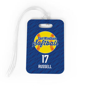 Custom Team Bag Tag - Softball
