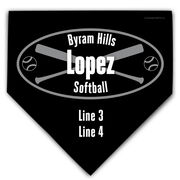 Softball Personalized Team Home Plate Plaque