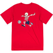 Soccer Short Sleeve Performance Tee - Skeleton Striker