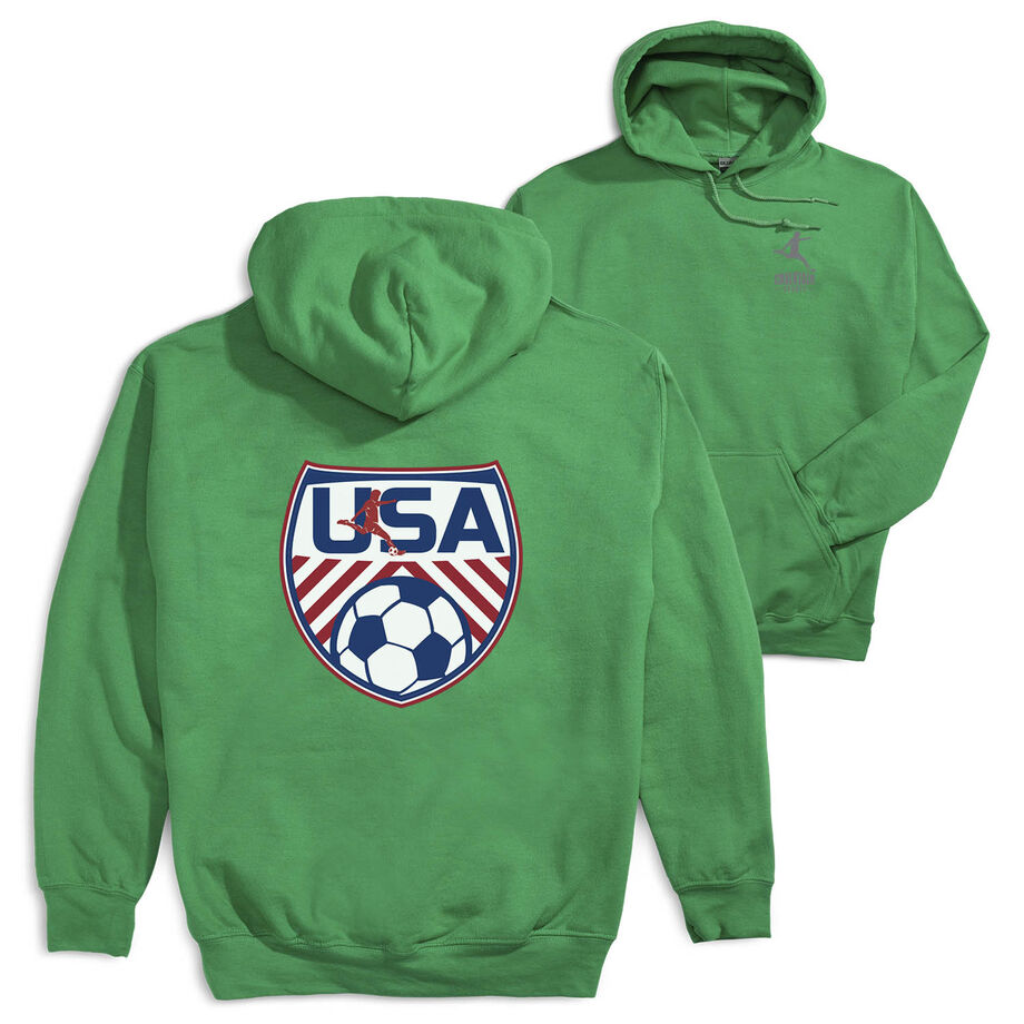 Soccer Hooded Sweatshirt - Soccer USA (Back Design)