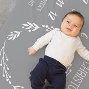 Personalized Baby Blanket - Month Milestones Blanket