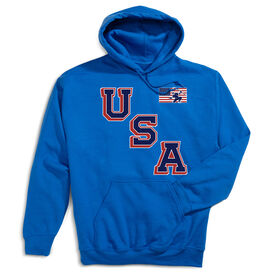 Hockey Hooded Sweatshirt - Hockey USA Gold