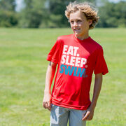 Swimming Short Sleeve Performance Tee - Eat. Sleep. Swim.