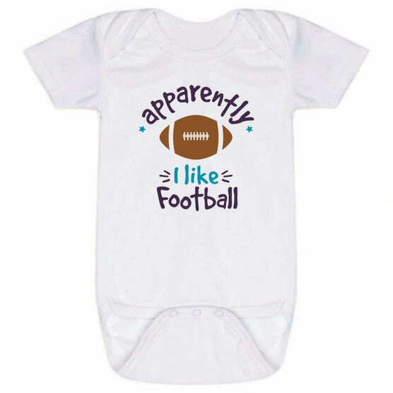Football Baby One-Piece - Apparently, I Like Football