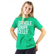 Hockey Short Sleeve T-Shirt - Dangle Snipe Celly Words