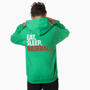 Baseball Hooded Sweatshirt - Eat. Sleep. Baseball. (Back Design)