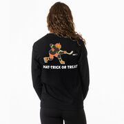 Hockey Tshirt Long Sleeve - Hat-Trick or Treat (Back Design)