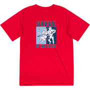 Guys Lacrosse Short Sleeve Performance Tee - Survival of the Fittest