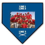 Baseball Home Plate Plaque - Team Photo