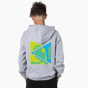 Tennis Hooded Sweatshirt - Let's Raise A Racket (Back Design)