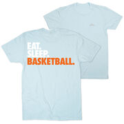 Basketball Short Sleeve T-Shirt - Eat. Sleep. Basketball. (Back Design)