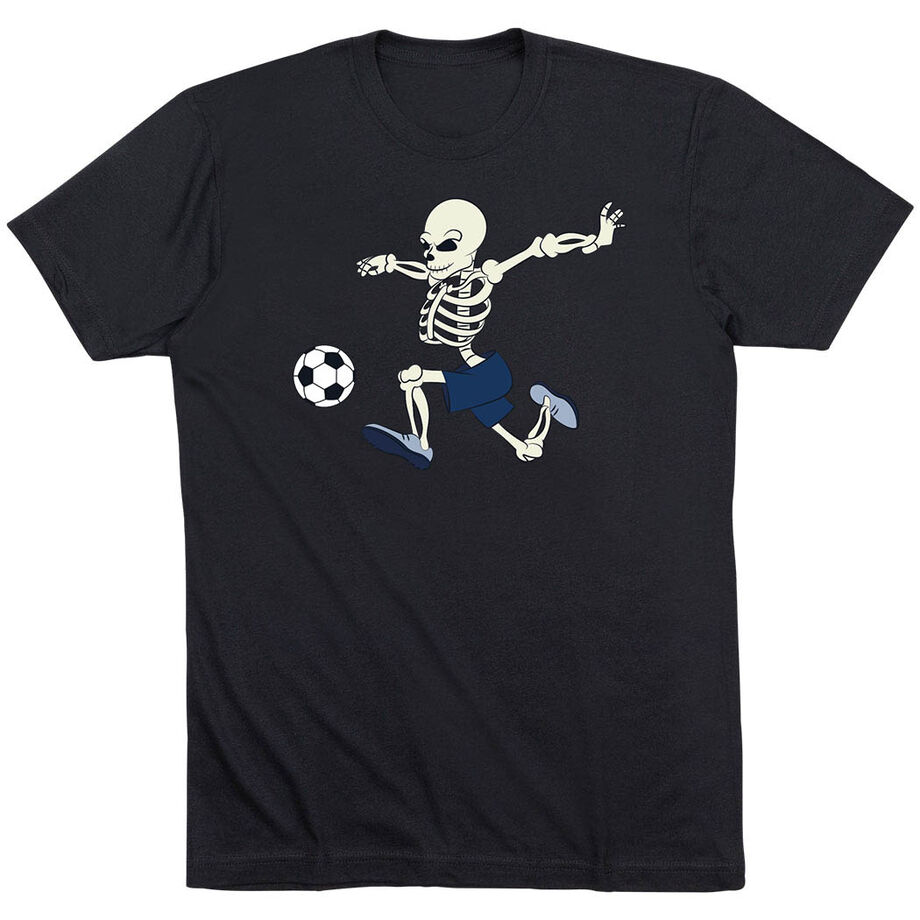 Soccer Short Sleeve T-Shirt - Skeleton Striker