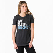 Hockey Women's Everyday Tee - Eat. Sleep. Hockey.